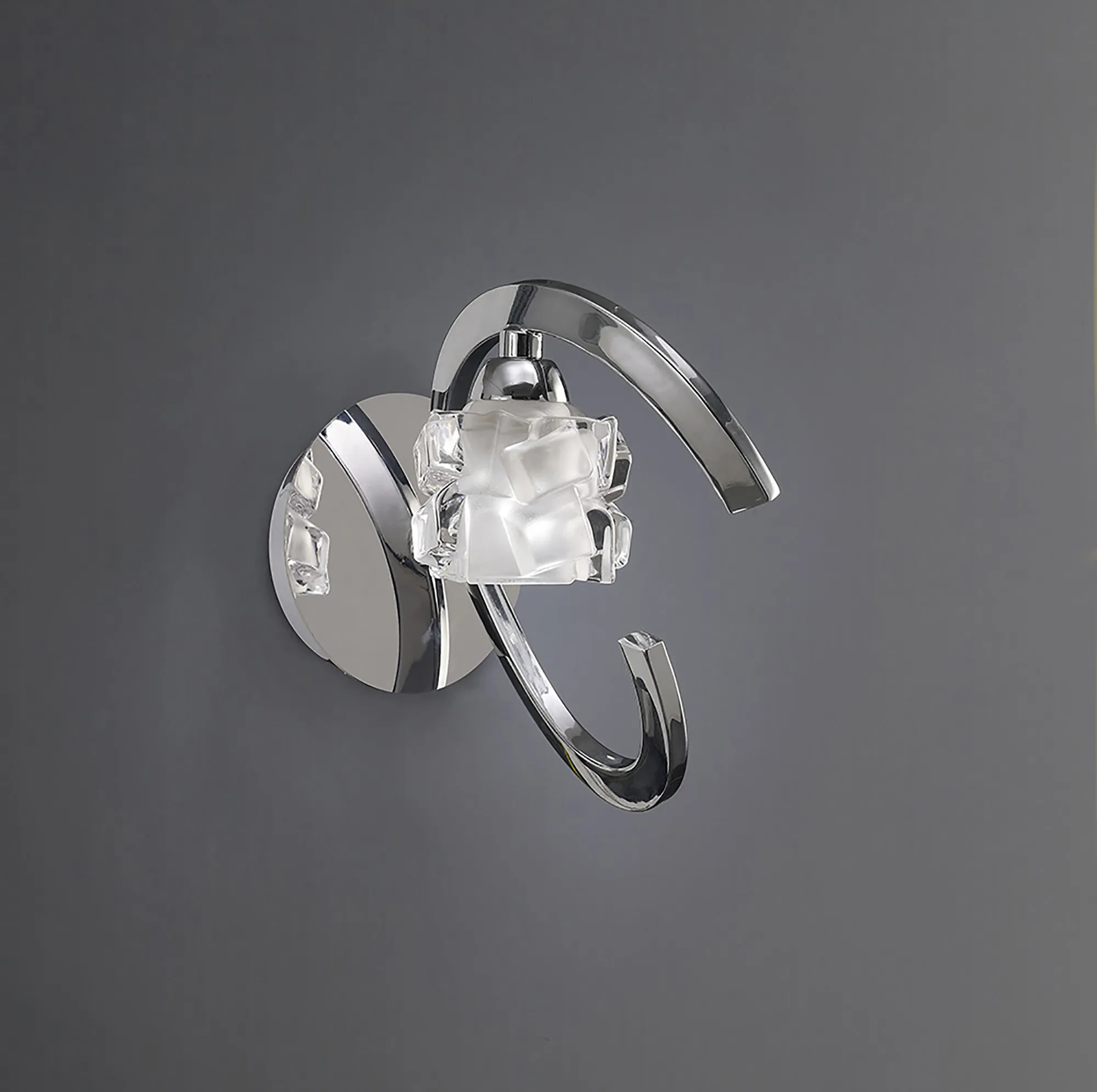Ice Wall Lamp 1 Light M1845  Mantra Ice Polished Chrome